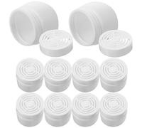 Alipis Caja Ambientadora Vacía 150ml de Plástico Blanco con Tapa Hueca, Set de 10 Unidades Recargables para Desodorante de Gabinete, Dormitorio y Baño, Eliminador de Olores Práctico