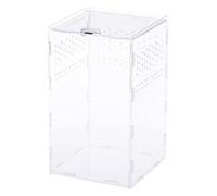 Alipis Caja de Alimentación Transparente para Reptiles y Criadores con Ventilación Acrylic Creeper Box para Gecko Insectos y Animales Exóticos Fácil de Limpiar y Montar Material y Seguro