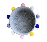 Alipis Caja De Almacenamiento De Algodón Cesta Para La Ropa Cestas Para Plantas Cesta De De Pollo Mini Cuerda Tejida Cesta De La Colada Cubo De Basura De Mimbre Cesta Organizadora