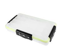 Alipis Caja de Almacenamiento para Señuelos de Pesca Grande con Cierre de Triple Bloqueo Plástico Resistente Tapa Transparente y Separadores Extraíbles para Organizar Accesorios de