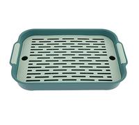 Alipis Caja De Arena para Conejos Jaula De Plástico para Conejos Inodoro Anticaída Hámster Entrenador De Orinal Esquina Orinal Pequeño para Mascotas Caja De Arena Jaula Bandeja De