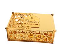Alipis Caja de de Acrílico para Eid Mubarak Contenedor Decorativo de Fiesta Islámica para Ramadan Caja de Multifuncional para Celebraciones y Decoraciones Festivas