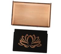 Alipis Caja de Madera Decorativa para Almacenamiento de Cartas Multifunción Diseño Delicado y Duradero para Regalos y Organización Elegante Bodas y Eventos