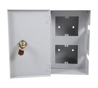 Alipis Caja de Salida Eléctrica de Acero Inoxidable Cerradura, Caja Protectora para Exterior, Protección Antirrobo para Enchufes, Montaje en Pared para Uso Comercial y Estaciones de