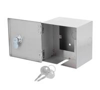 Alipis Caja de Tomacorriente con Cerradura Tipo 86 Acero Inoxidable Resistente Protector a Prueba de Agua y Polvo Cubierta de Placa de Pared Segura para Enchufes Uso Interior y