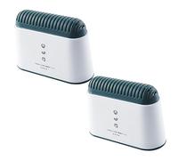 Alipis Caja Desodorante Para Refrigerador y Congelador Carbón Activado, Estuche Reutilizable De Pp, 2 Unidades Blancas, Elimina Olores y Mantiene Aire Fresco Hogar y Cocina