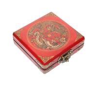 Alipis Caja Joyero Antiguo Pararse Percha Organizador De Joyas Cubo Encima Compartimiento Armario Tapas Forro del Cajón Bloqueable Collar Separadores De Cajones Banqueros Medalla Planchar