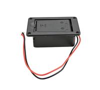 Alipis Caja para Baterías de Guitarra de 9 V en Plástico Negro Diseño Estructural Estable y Tamaño Pequeño Adecuado para Músicos