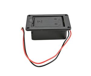 Alipis Caja para Baterías de Guitarra de 9 V en Plástico Negro Diseño Estructural Estable y Tamaño Pequeño Adecuado para Músicos