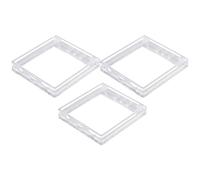 Alipis Caja para Enchufes Tipo 86 Adhesiva Transparente Ultradelgada 3 Piezas Protectores de Pared para Baño y Ducha Funda Antisalpicaduras Fácil Instalación