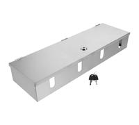 Alipis Caja Protectora de Enchufe de Pared 4 Posiciones 86 Tipo 120×400 MM en Acero Inoxidable con Cerradura y Antirrobo para Uso Exterior y Protección Eléctrica Segura