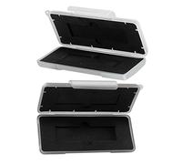 Alipis Caja Protectora Rígida para Disco Duro M.2 y Ssd para Almacenamiento Portátil, a Prueba De Golpes y Resistente Al Agua, para Uso Profesional Oficina y Viaje, Color Gris y Blanco