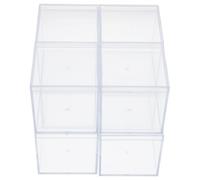 Alipis Cajas de Almacenamiento Acrílico Transparentes con Tapa, 8 Piezas Pequeñas 5.5 Cm, Contenedores Cuadrados Plásticos para Organización, Uso Doméstico, Manualidades y Regalos