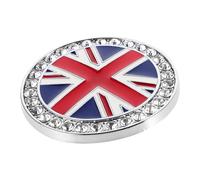 Alipis Calcomanía Metálica con Bandera Británica para Coche y Moto Adhesivo Resistente para Decoración Exterior y Personalización del Vehículo Color Plata