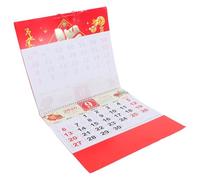Alipis Calendario Lunar Año Caballo con Detalles Papel y Pan de Calendario Feng Shui Colgante para Planificación Anual y Decoración Festiva del Año Chino