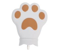 Alipis Calentador de Manos Reutilizable de Silicona Forma de Pata de Gato Bolsa de Aislante Resistente al Calor y Anti-escaldaduras Calentador Portátil para Invierno