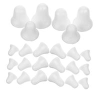 Alipis Campanas De Espuma Artesanal Sin Terminar 30 Piezas, Tamaño 6.3-7.4-5.1 Cm, Material Espuma Ligera, Ideales para Proyectos De Bricolaje Navideños y Decoración DIY