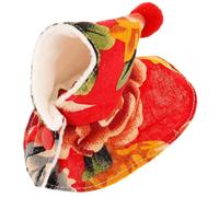 Alipis Capa para Loros Tamaño S Color Rojo Cálido para Invierno, Ropa Abrigada y Reutilizable para Pájaros Pequeños, Disfraz Creativo y Accesorio de Fiesta para Periquitos y Aves