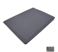 Alipis Carpeta de Negocios Multifuncional de Pu Plateada, Portafolios para Hombres Clips Metálicos, Múltiples Ranuras para Tarjetas y Portalápices Flexible, Organizador Adecuado