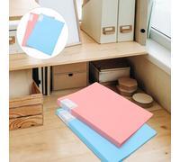 Alipis Carpeta Organizadora para Guardar Pinturas y Documentos A3/8K 60 Páginas Color Azul y Rosa Sólido Estuche para Arte Múltiples Bolsillos Adecuado para Oficina Escuela y Hogar