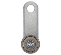 Alipis Carro de Rodillos para Puerta Corrediza C30 de Hierro, Doble Rodamiento, Orificio para Tornillo 8 Mm, Rueda de 24 Mm, Capacidad 50 Kg, Accesorio para Puertas Corredizas y Ventanas