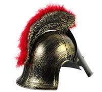 Alipis Casco Romano Dorado de Plástico para Disfraz de Soldado, Cómodo y Fácil de Poner, Adecuado para Fiestas y Cosplay de Guerrero Medieval