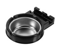 Alipis Cenicero de Pared Negro de Acero Inoxidable, Organizador Montado para Baño, Bar y Supermercado, Cenicero de Interior Resistente y Fácil de Limpiar, Contenedor para Cigarros de Uso