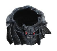 Alipis Cenicero De Resina Forma De Murciélago para Halloween Cenicero Bonito para Cigarrillos Decoración Temática De Murciélagos para Oficina y Hogar