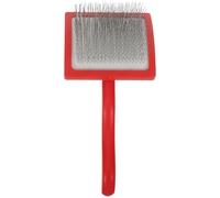 Alipis Cepillo Cardador Manual Grande para Lana de Fieltrar, Herramienta de Madera Reforzada Roja para Proyectos Artesanales de Fieltro y Hilado, Pincel Multiuso para Cardar y Mezclar