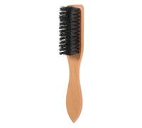 Alipis Cepillo de Barba y Peine de Cerdas Naturales para Hombre 1 Unidad Tamaño Pequeño Mango de Madera para Cuidado Diario y Peinado de Barba y Bigote Portátil