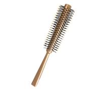 Alipis Cepillo Redondo de Cepillado para Secado Profesional Rodillo para Rizar Cabello con Puntas Redondeadas Suaves Cepillo Moldeador para Hombres y Mujeres Color Marrón Oscuro