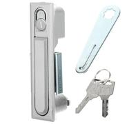 Alipis Cerradura Multiusos para Puertas y Mostradores, Aleación de Aluminio y Zinc Bordes Pulidos, Fácil de Instalar, Adecuado para Gabinetes Eléctricos y Muebles