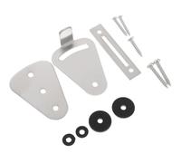 Alipis Cerradura para Puerta Corrediza de Madera Estilo Granero Americana Pestillo de Acero Inoxidable Plateado Accesorio para Puertas Interiores Correderas Cerradura de Privacidad