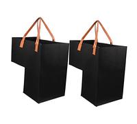 Alipis Cestas De Lavandería Forma De l Para Escaleras Negro 2 Piezas Fieltro Grueso Plegable Organizador Ropa Sucia y Artículos Diversos Hogar Almacenamiento