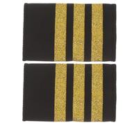 Alipis Charretera Piloto Dorada Resistente para Uniforme Aviación Decoración Profesional Hombros para Disfraz Militar Hombre y Cosplay