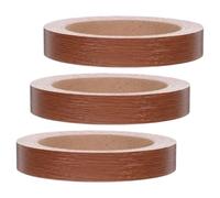 Alipis Cinta Autoadhesiva de Madera para Muebles 3 Rollos 2 Cm X 10 M Tiras de Borde Laminado Efecto Veta Resistente al Agua para Decoración y Protección en Bricolaje Hogar