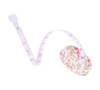 Alipis Cinta Métrica para Coser 1.5 M Mini Portátil Estampado Floral, Cinta de Tela Retráctil para Medición Corporal Precisa, Herramienta de Medición de Costura Resistente y Ligera