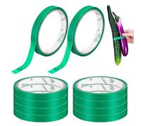 Alipis Cintas para Sellar Bolsas de Embalaje Pe 24 Rollos (38yd) Verde sin Texto Recargas para Máquina de Encuadernación Uso en Supermercados Embalaje de Frutas Verduras