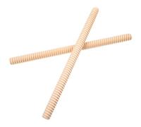 Alipis Claves de Madera Clásicas para Instrumento de Percusión Musical 2 Piezas Color Madera Natural y Rojo Palos Rítmicos Educativos para Ideales para Aprendizaje y Desarrollo del