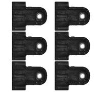 Alipis Clip de Retención para Regulador de Ventana de Coche, Plástico Negro, Fácil Instalación, Alta Compatibilidad, Paquete de 6 Unidades para Reparación Automotriz