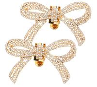 Alipis Clips Decorativos Hebillas de Boda para Zapatos Gemas de Imitación Extraíbles Doradas de Aleación Diseño Delicado para Fiesta y Cena