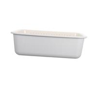 Alipis Colador de Doble Capa para Cubeta Plástica de Gran Capacidad con Sistema Rápido de Drenaje Cesta de Lavado para Cocina Gris y Beige Ahorra Espacio y Mantiene Ingredientes Frescos