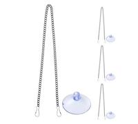 Alipis Colgadores de Succión para Captadores de Luz con Ganchos de Metal y Pvc, 4 Piezas, Tamaño 60x1x0.2cm, Uso Versátil para Exhibiciones Estacionales Año