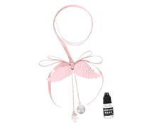 Alipis Colgante Aromático de Alas de Ángel Espejo Retrovisor de Decoración y Difusor de Perfume Creativo y Elegante Accesorios Colgantes Automóvil