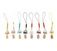 Alipis Colgante Decorativo de Gato Fortuna Cerámico 8 Piezas para Teléfono Inteligente Colgante Delicado para Mochila y Llavero Decoración Portátil para Uso Diario y Color Aleatorio