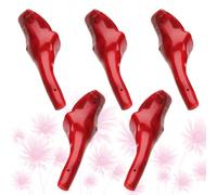Alipis Colgantes de Coral Rojo para Joyería Diy, 5 Piezas de Accesorios de Cuentas de Rama de 4-7 Cm, Suministros para Collar, Pulsera y Tobillera, Accesorios para Mujer y Niña
