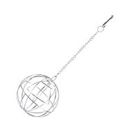 Alipis Comedero Colgante para Conejos de Acero Inoxidable, Bola de Hierba Puerta, Accesorio para Pequeños Animales, Dispensador de Heno para Hámster, Chinchilla y Cobaya, 1 Unidad