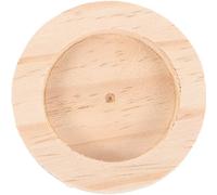 Alipis Comedero para Hámster de Madera Maciza, Bol Redondo Antideslizante para Pequeños Animales, Cuenco Seguro y Fácil de Limpiar para Conejos, Ardillas y Chinchillas