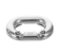 Alipis Conector Rápido de Acero Inoxidable para Eslabones de Cadena Acoplador Resistente para Carga Pesada Diseño Abierto para Conexión y Desconexión Fácil y