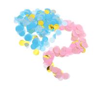 Alipis Confeti Decorativo para Shower de Redondo Rosa y Azul Colores Suaves y Elegantes Ligero y Fácil de Limpiar para Fiesta Revelación de Género y Celebración de Recién Nacido